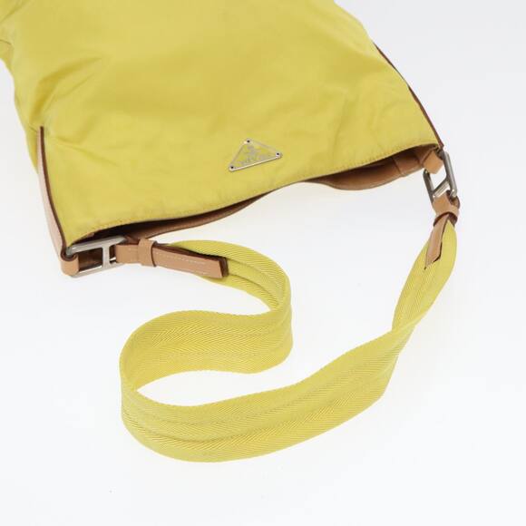 PRADA Shoulder Bag Nylon Yellow - Picture 7 of 10